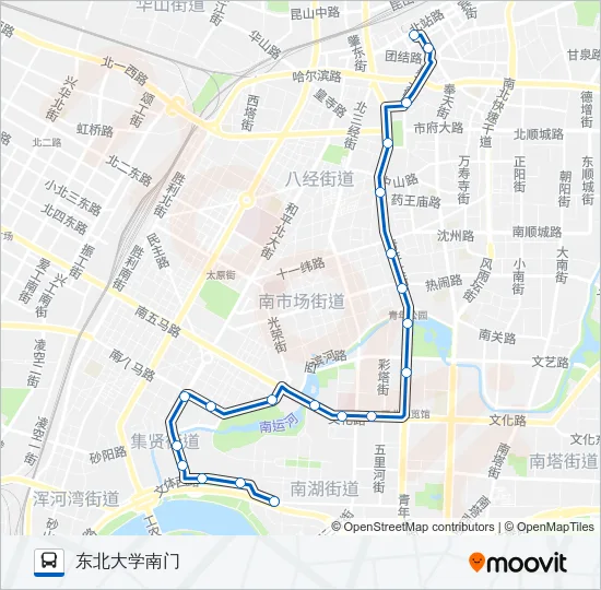 244路 Bus Line Map