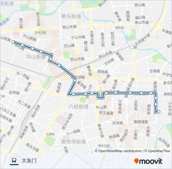 公交248路的线路图
