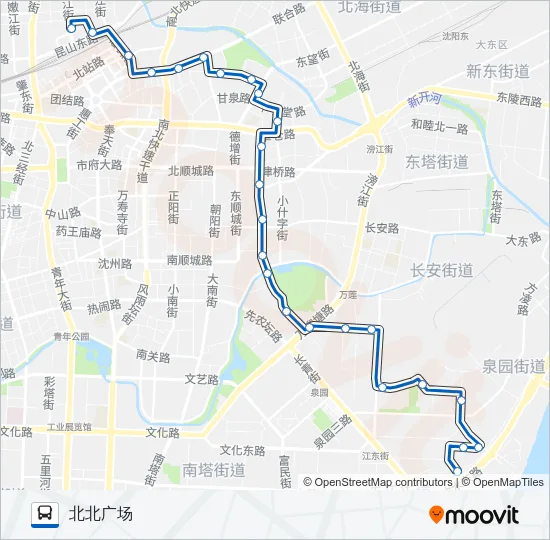 250路 Bus Line Map