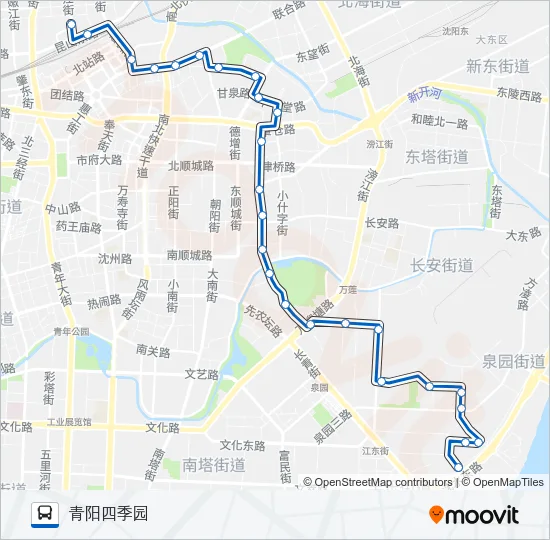 250路 Bus Line Map