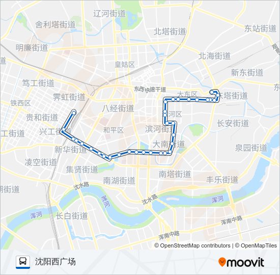 公交251路的线路图