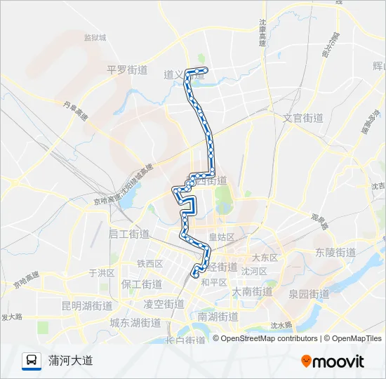 255路 Bus Line Map