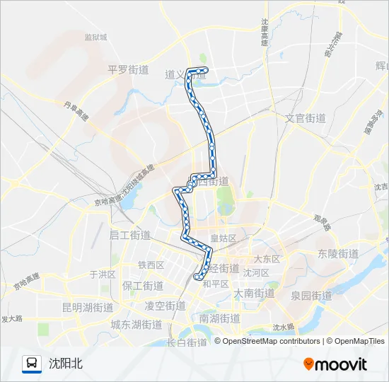 255路 Bus Line Map