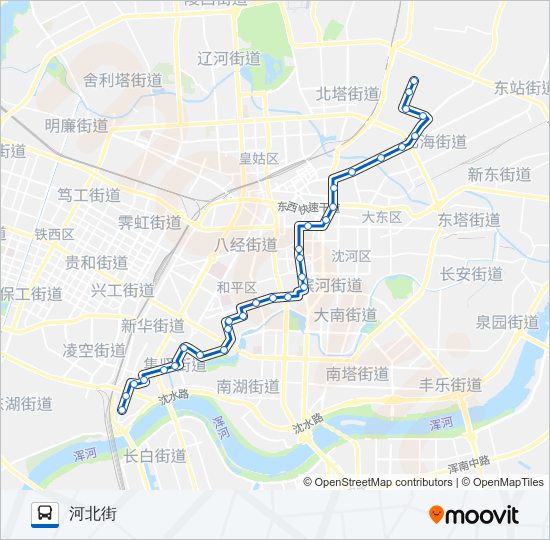 沈阳256路公交车路线图图片