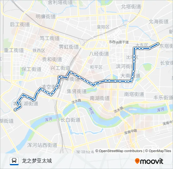 257路 Bus Line Map