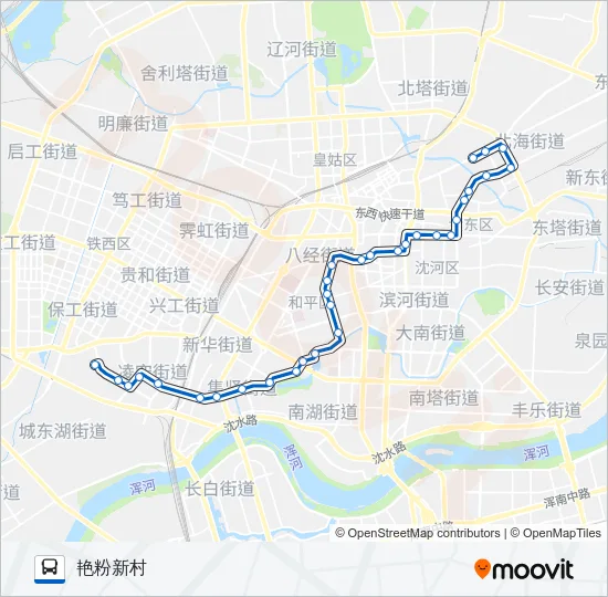 258路 Bus Line Map