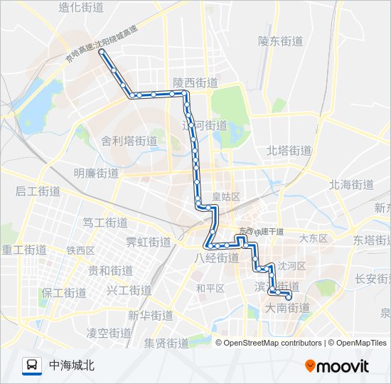 公交260路的线路图