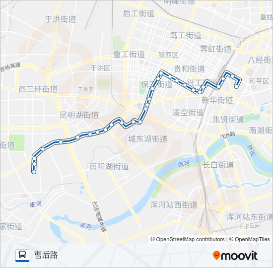 公交261路的线路图