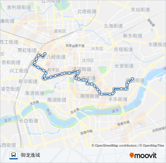 公交263路的线路图