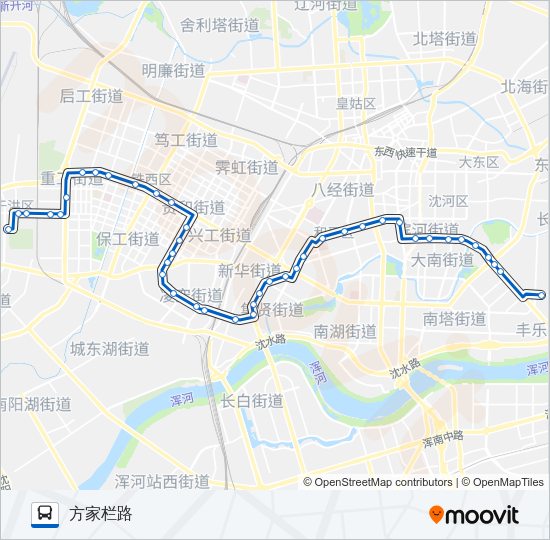 公交266路的线路图