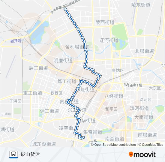 公交268路的线路图