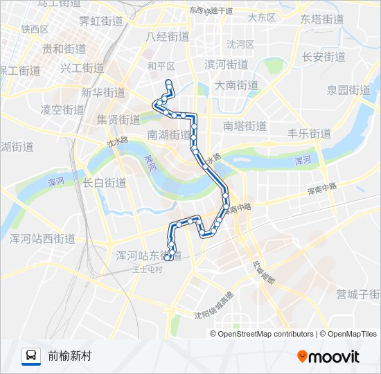 公交272路的线路图