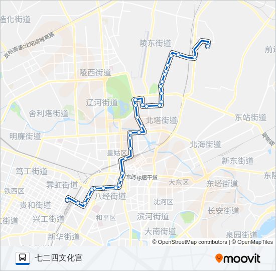 公交281路的线路图