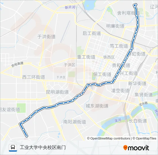 283路 Bus Line Map