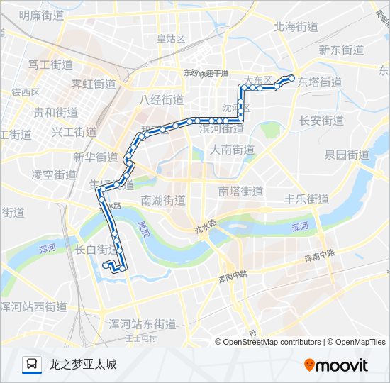公交287路的线路图