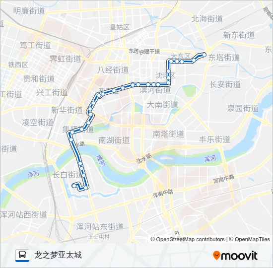 287路 Bus Line Map