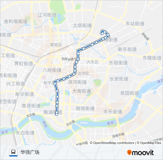 公交289路的线路图