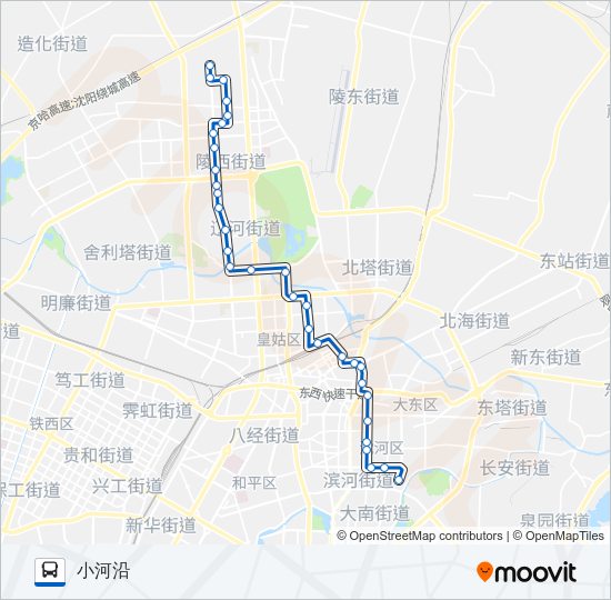 公交290路的线路图