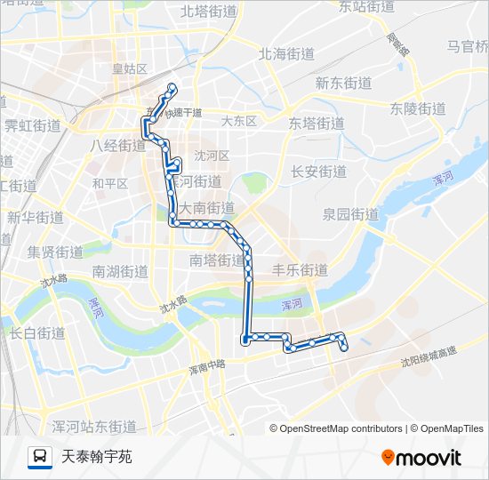 公交291路的线路图