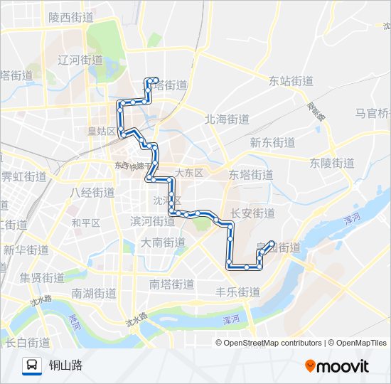 公交292路的线路图