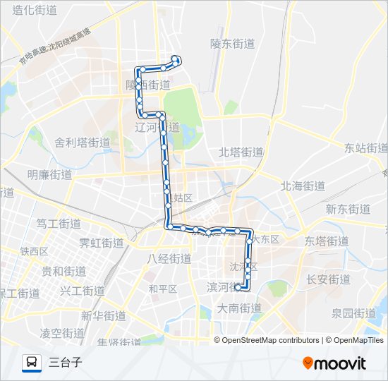 公交294路的线路图