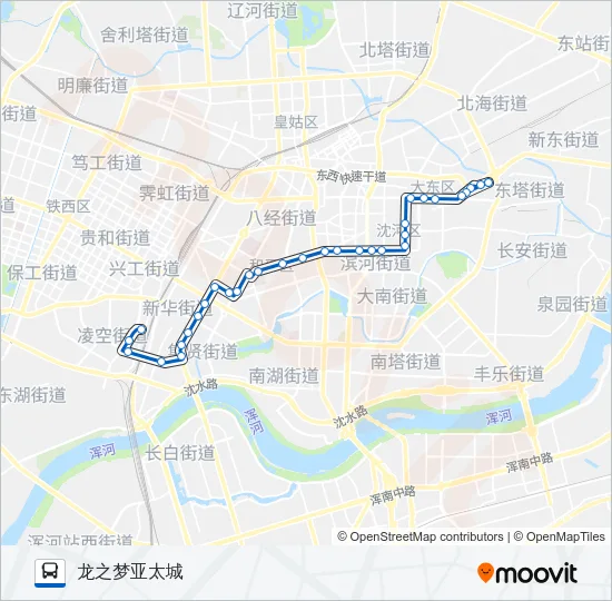 296路 Bus Line Map