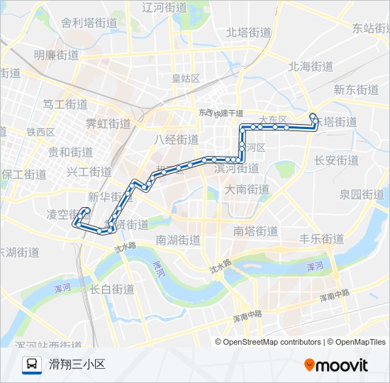 公交296路的线路图