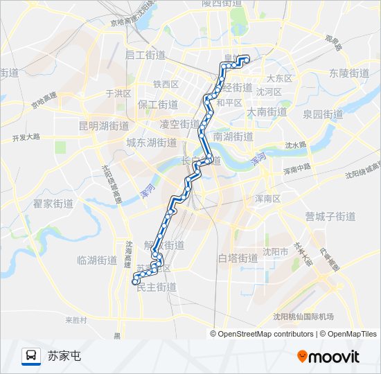 公交324路的线路图