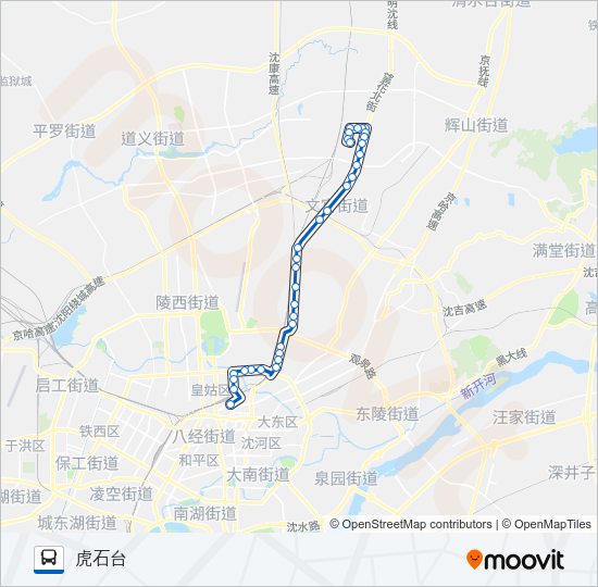 公交325路的线路图