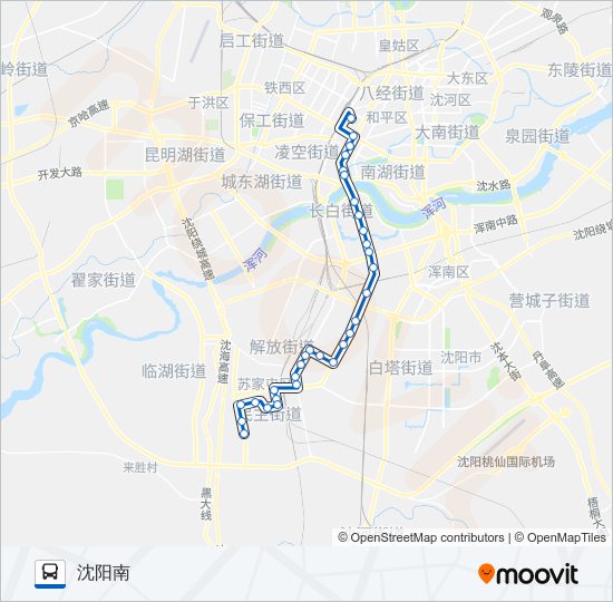 公交327路的线路图