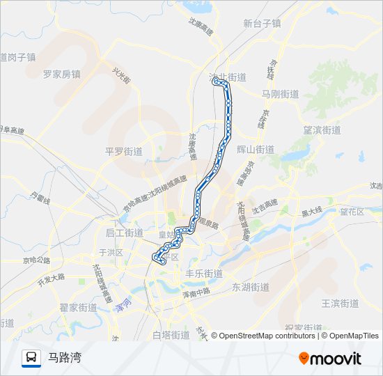 公交328路的线路图