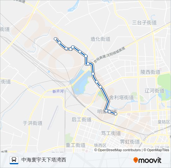 公交329支路的线路图