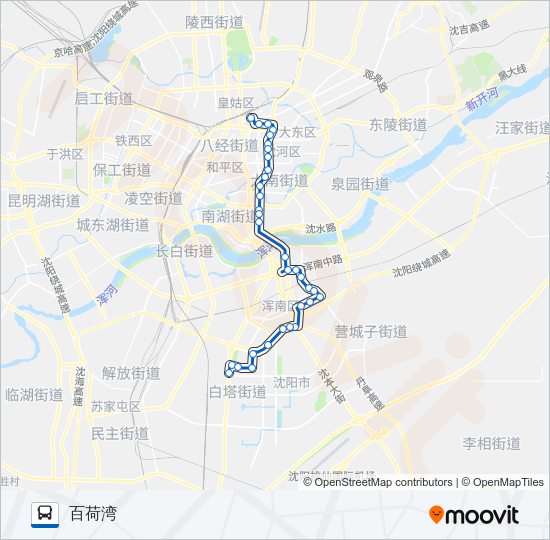 公交334路的线路图