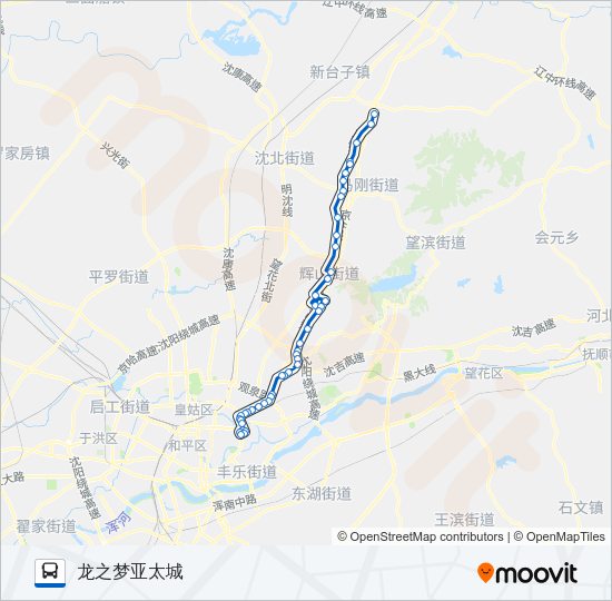 公交383路的线路图