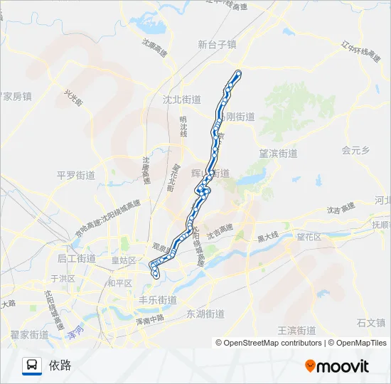 383路 Bus Line Map