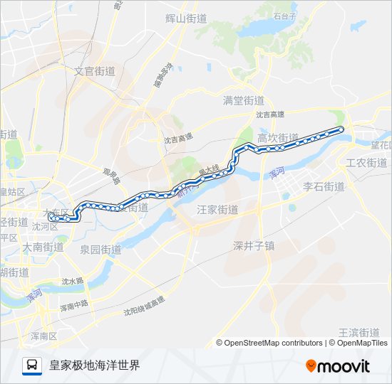 公交385路的线路图