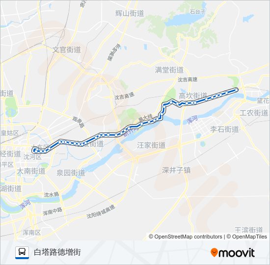 公交385路的线路图