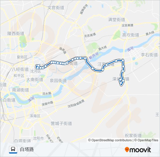 公交386路的线路图