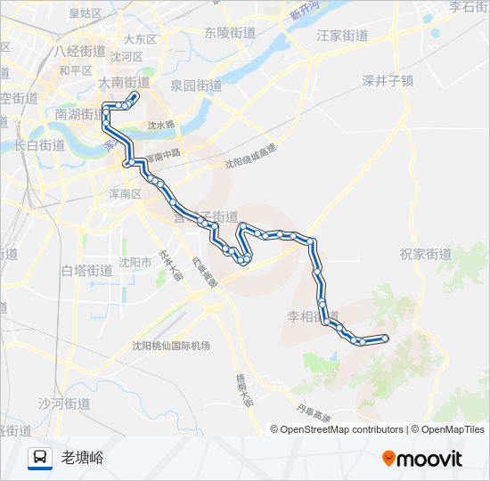 公交388路的线路图