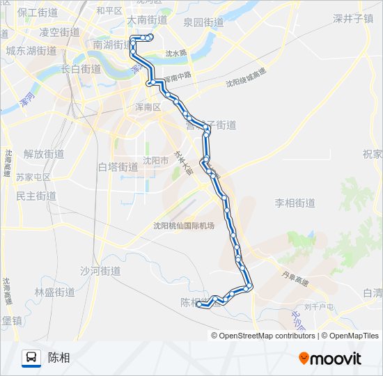 公交389路的线路图