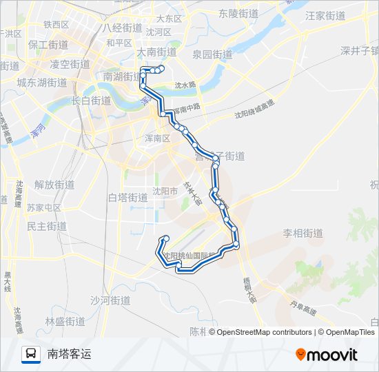 公交390路的线路图