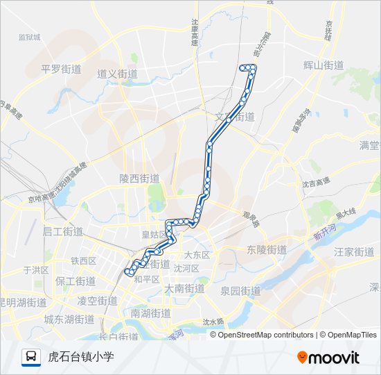 公交399路的线路图