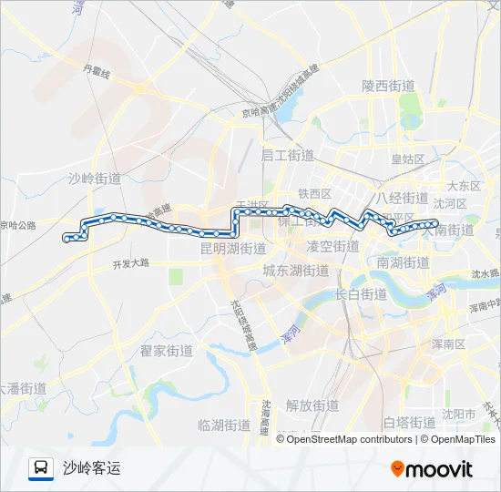 501路 Bus Line Map