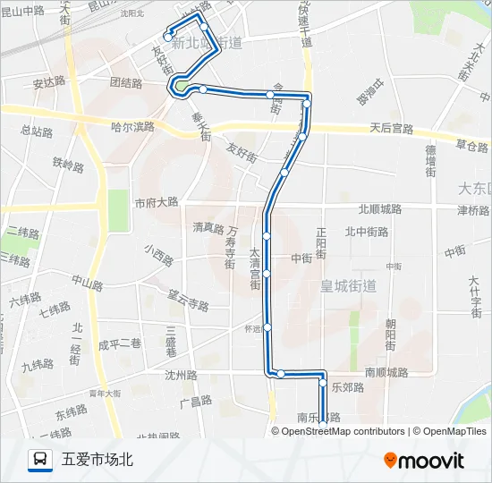 503路 Bus Line Map