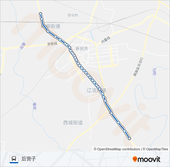 公交701路的线路图
