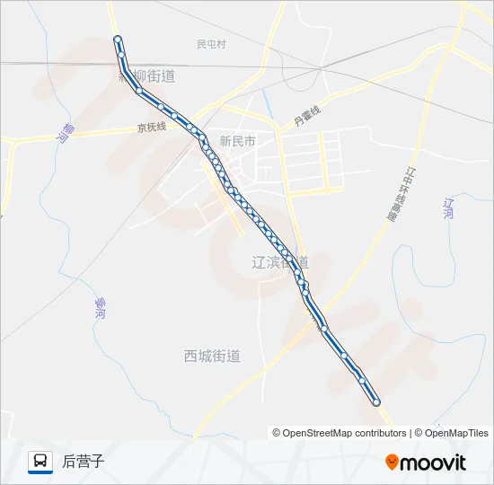 701路 Bus Line Map