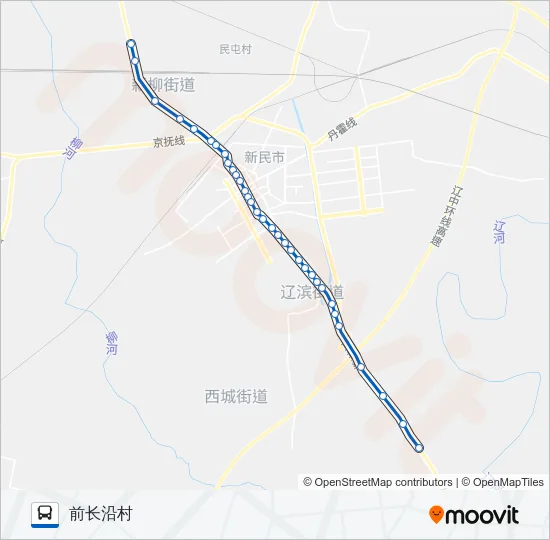 701路 Bus Line Map