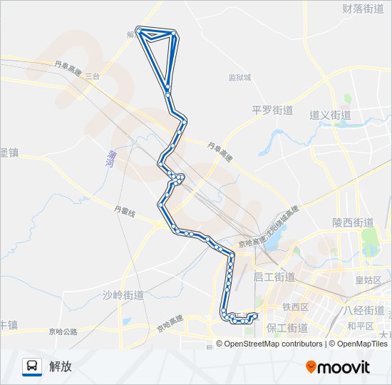 公交720路的线路图