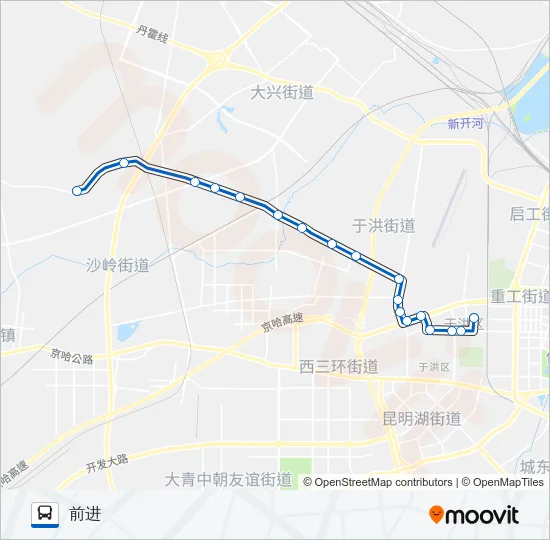721路 Bus Line Map