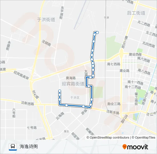 722路 Bus Line Map